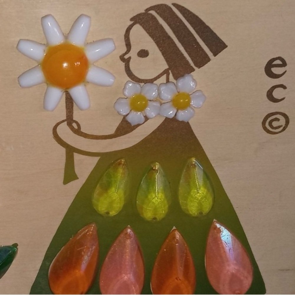 ENID COLLINS Vintage wooden box bag. POSEY PICKER!!